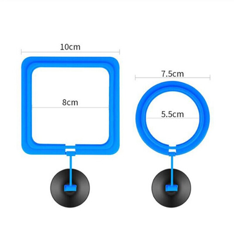 Aquarium Fish Tank Feeding Ring Floating Food Tray Feeder with Suction Cup