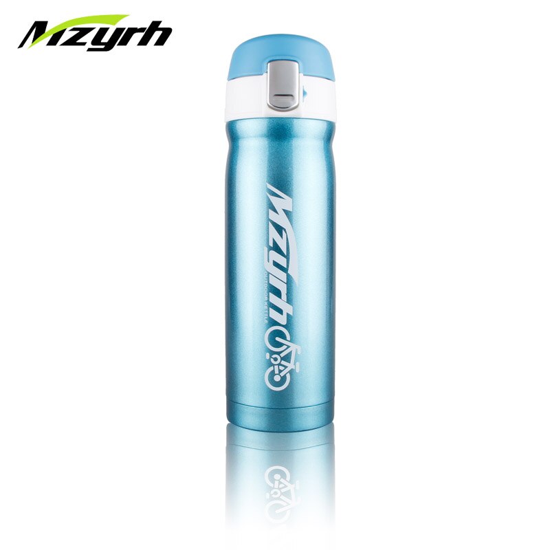 450ml mountain bike equitação da bicicleta garrafas de água dupla garrafa térmica aço inoxidável chaleira garrafa de bebida aço inoxidável