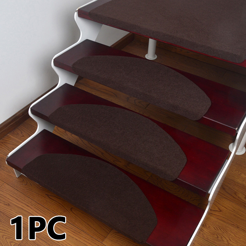 55X21CM Stair Mats Pads Non-Slip Self-Adhesive Carpet Stair Tread Mat Home Reusable Durable Stairway Cover Pads Household Decor: 04 / 55x21cm