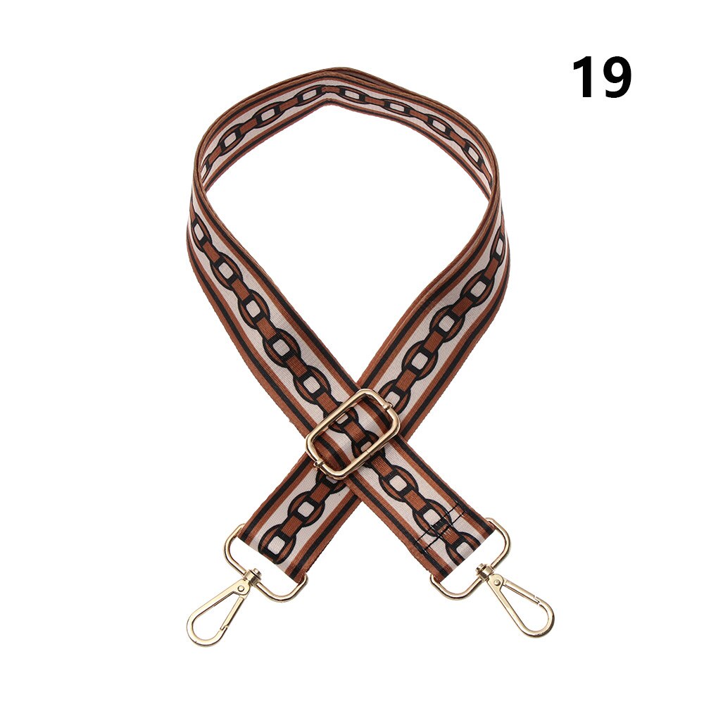 Rétro sangles pour sacs femmes arc-en-ciel réglable sac à bandoulière ceinture chaîne décorative sac à main sangles sac accessoires: 19