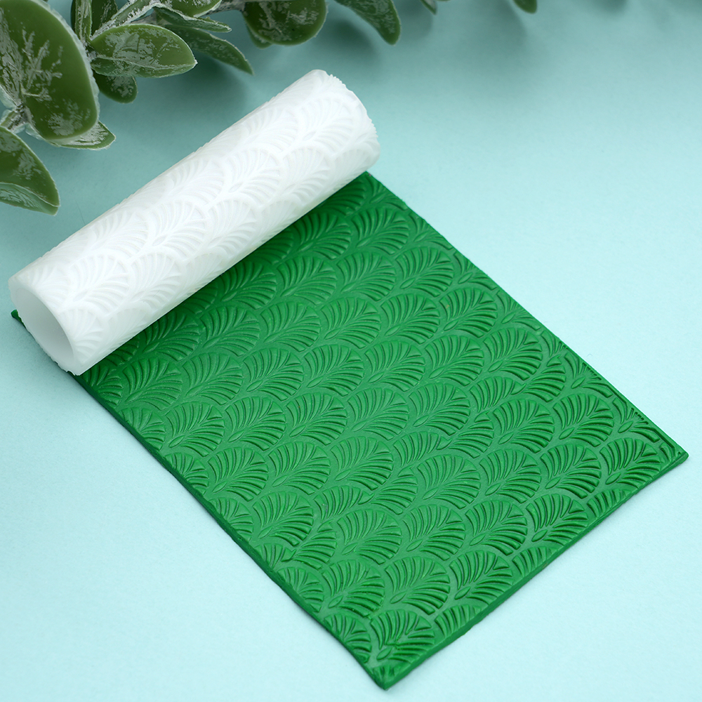 Polymer Clay Seamless Texture Roller Mold-Durable Plastic Tool for Earring Making, Ceramic Textures,DIY Crafts Jewelry Decora