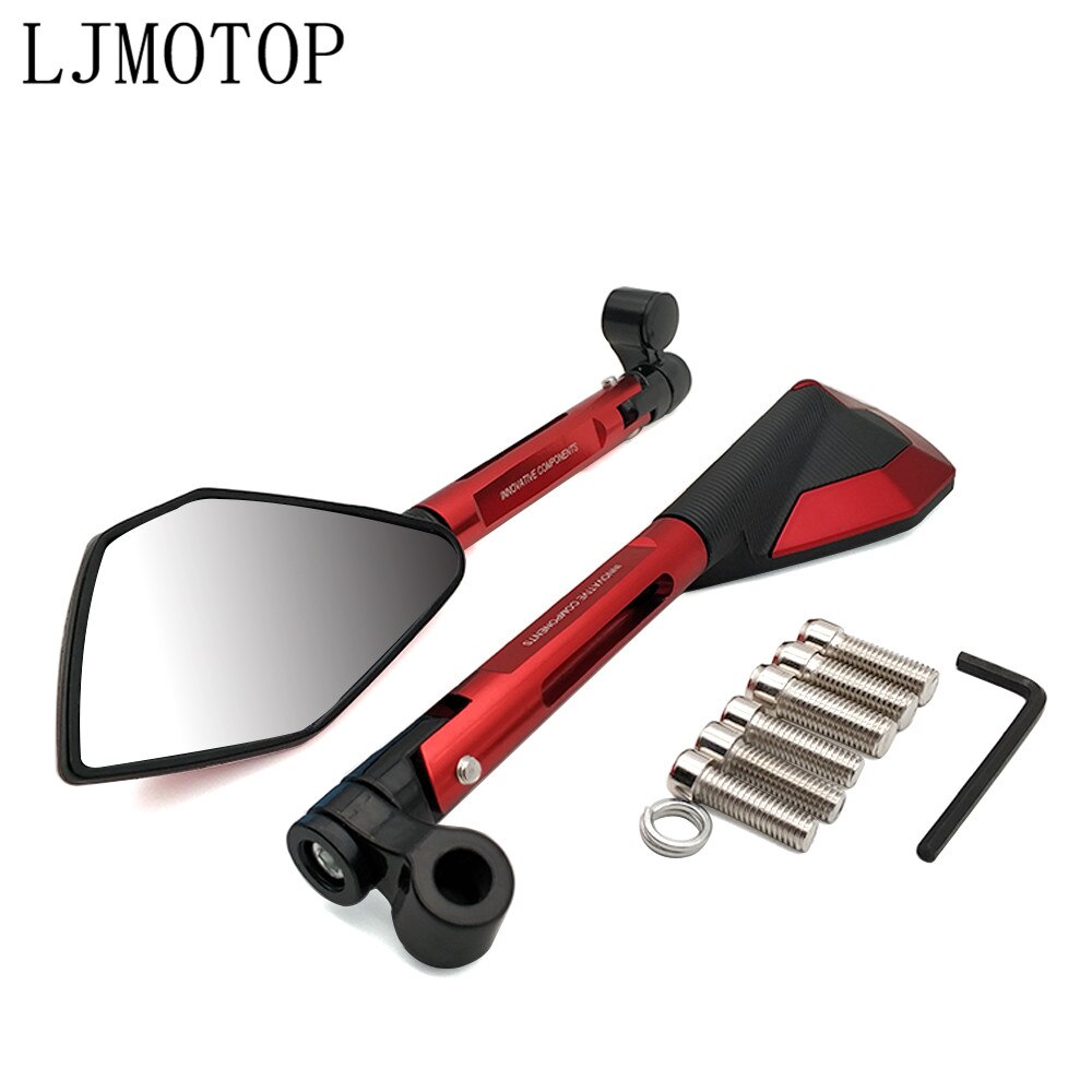 Rétroviseurs de rétroviseur pour Moto | Suzuki GSXR 600 750 1000 K1 K2 K3 K4 K5 K6 K7 K8 K9: Red