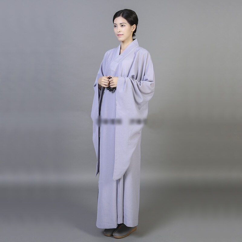 Boeddhistische monnik gewaden vrouwelijke uniform zen kleding shaolin monnik kleding boeddhistische monnik kostuum vrouwen TA543