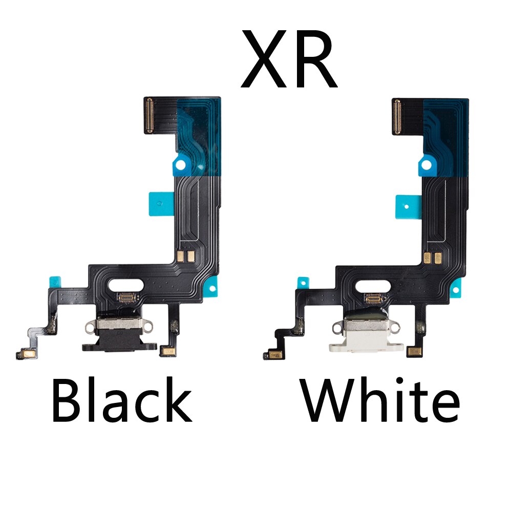 10 sztuk/partia ładowania Flex Cable dla iPhone 7 8 Plus XR XS max X USB ładowarka Port złącze dokujące z mikrofonem Flex Cable: XR Mix color