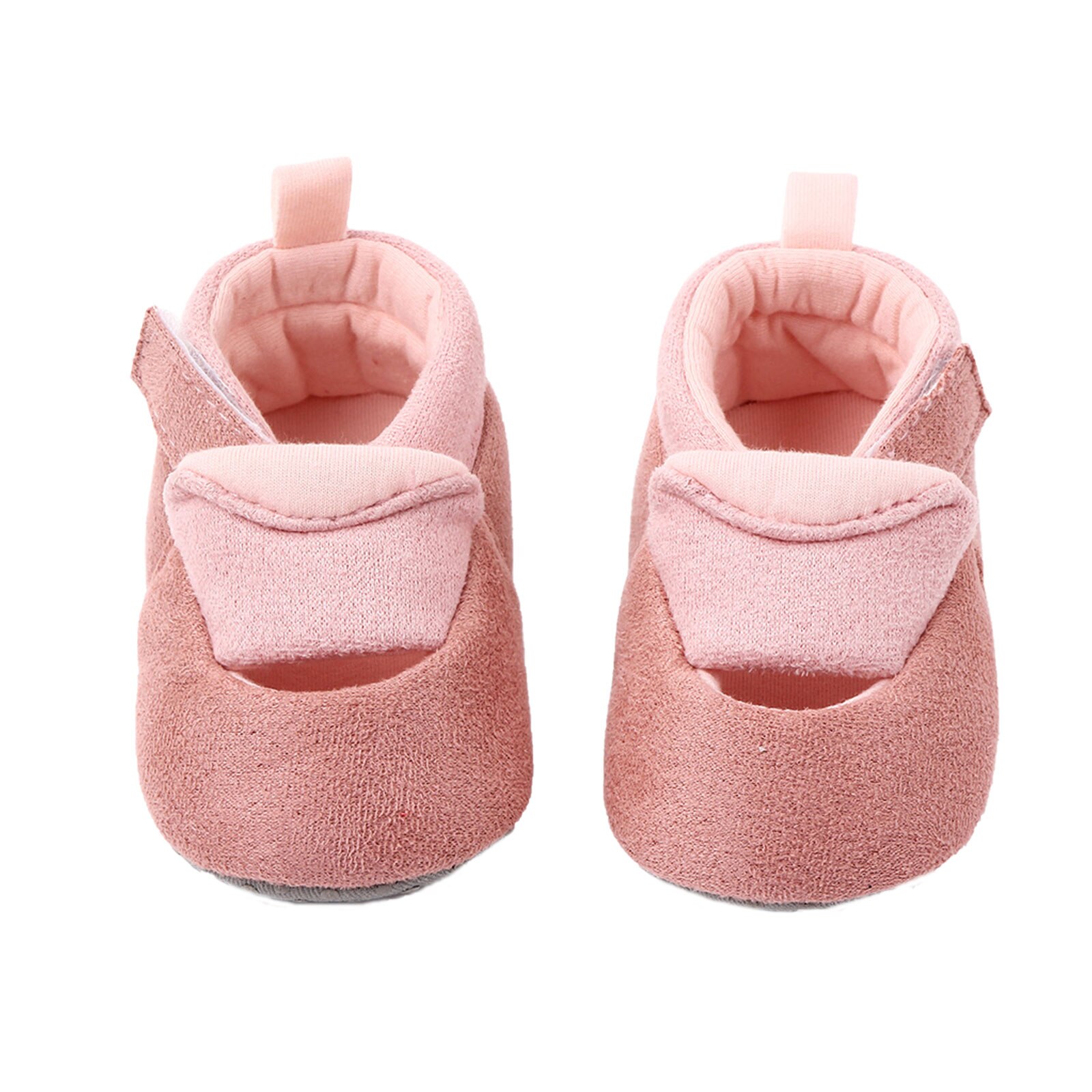 Nyfødte baby baby sko, anti-slip bowknot bomuld sko prewalker bløde sål sko til baby piger solid første vandrere prinsesse: C / 7-12 måneder