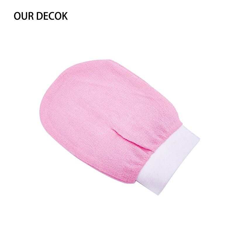 Guante de exfoliación para Hammam de doble cara, guante mágico exfoliante, eliminación de bronceado, 10 Uds.: Rosa