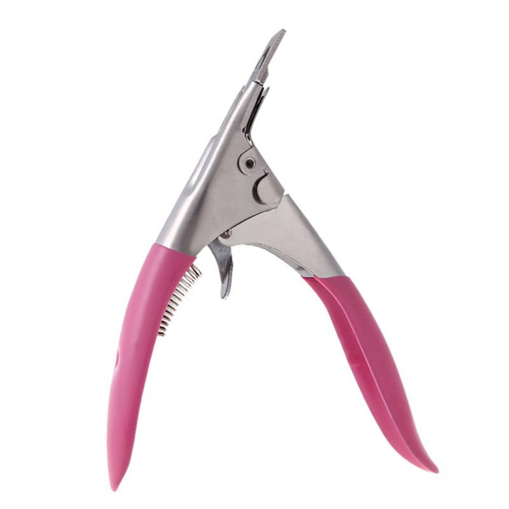 1 stks professionele nail art clipper speciale u-type valse tips rand nagelknipper roestvrij staal kleurrijke manicure nagel gereedschap j-1: plum