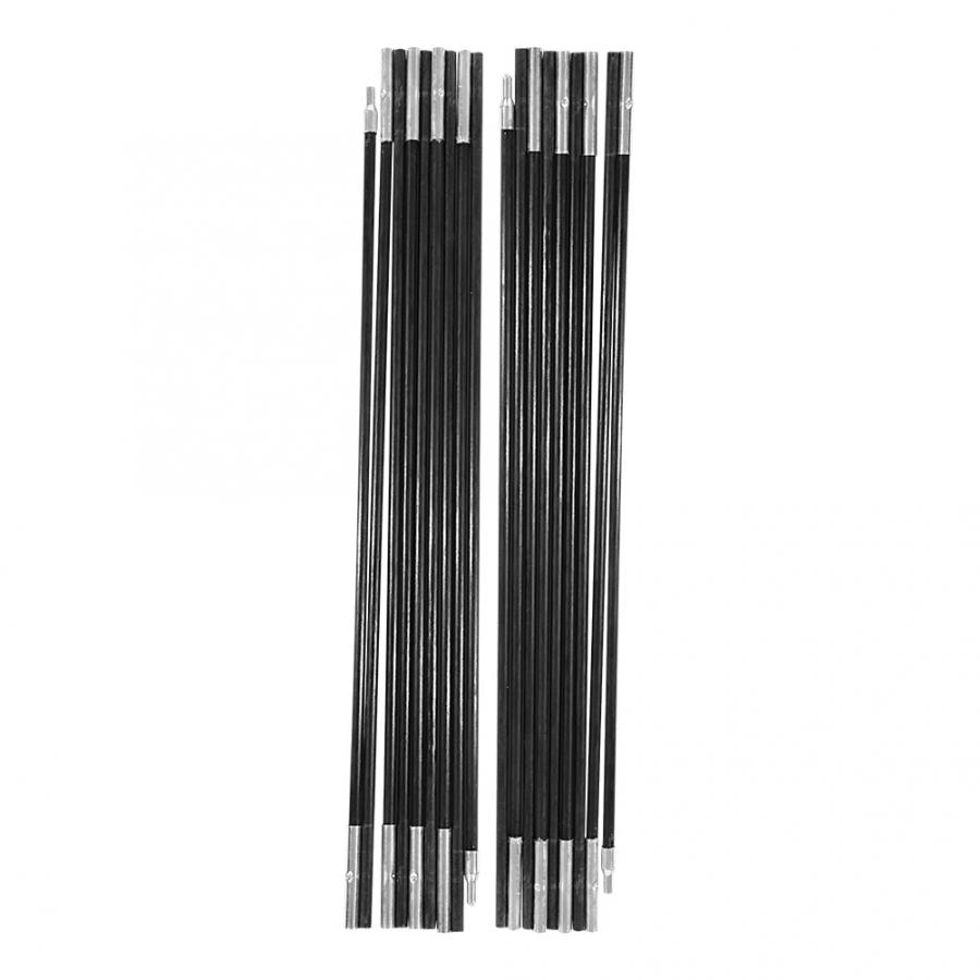 Teltstang 4.9m 8mm / 0.3in glassfiber camping telt stang telt støttestang utendørs camping baldakin fortelt rammer tilbehør