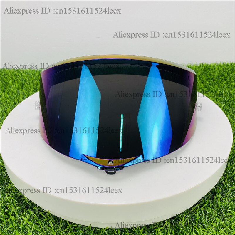 Single Hole Motorcycle Helmet Full Face Shield Sun Visor for Pista GPR GPRR: Rainbow