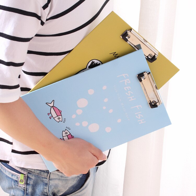 A4 Paper Clipboard Cartoon Paper Writing Pads as Big A4 File Folder