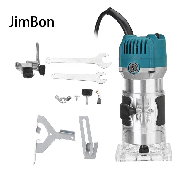 220V 3000W Wood Electric Hand Trimmer Woodworking Engraving Slotting Trimming Hand Carving Machine Wood Router Joiners Set