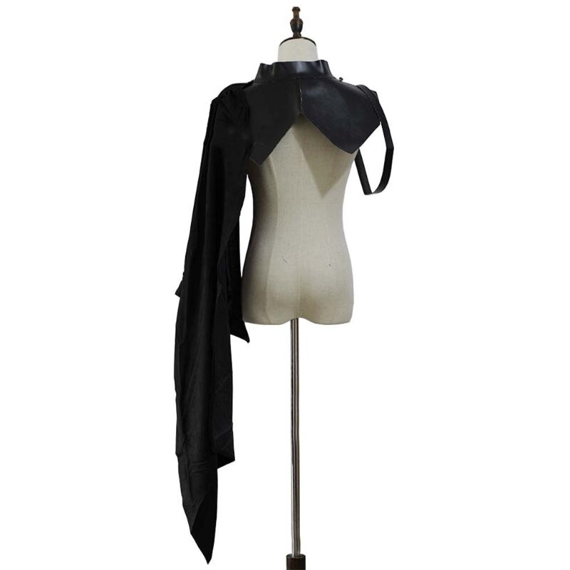 Medieval Armor Black Cloak Single Shoulder Retro Cape Gothic Punk Renaissance 1XCA