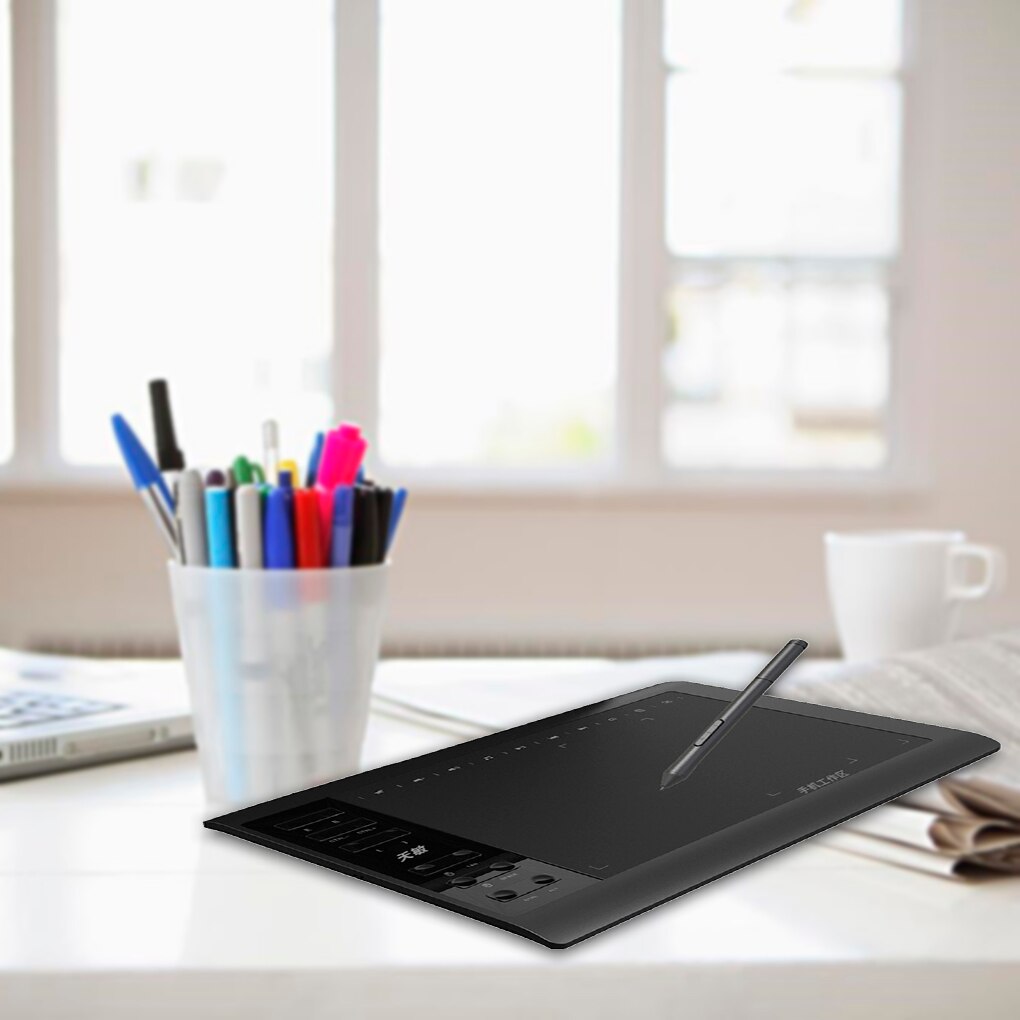 G10 10x6 inch Digital Tablet 8192 Levels Graphic Drawing Tablet with Battery-Free Passive Pen