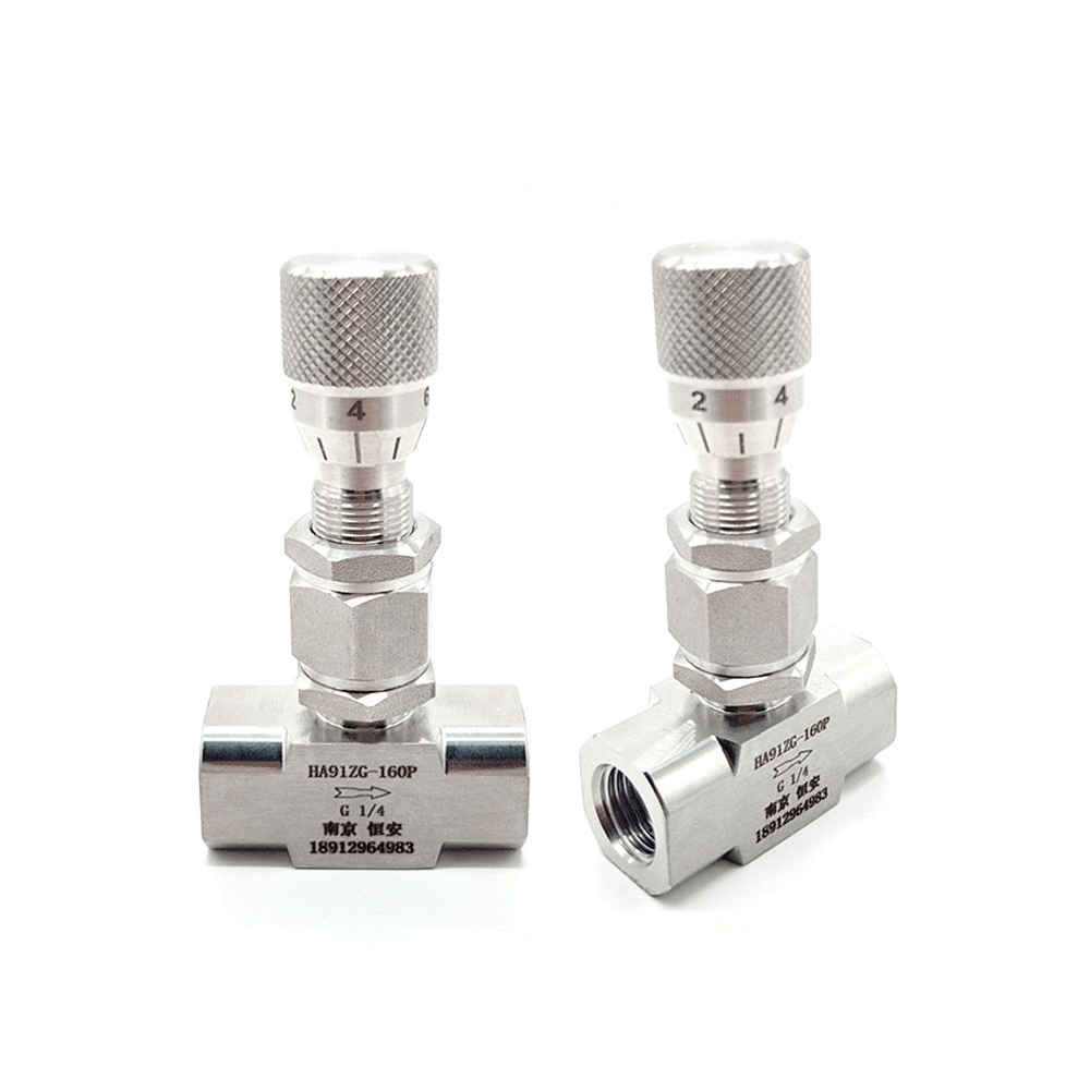 1/8 "1/4" 3/8 "1/2" BSP NPT mamparo hembra 304 Acero inoxidable cierre válvula de aguja flujo micro regulación medición