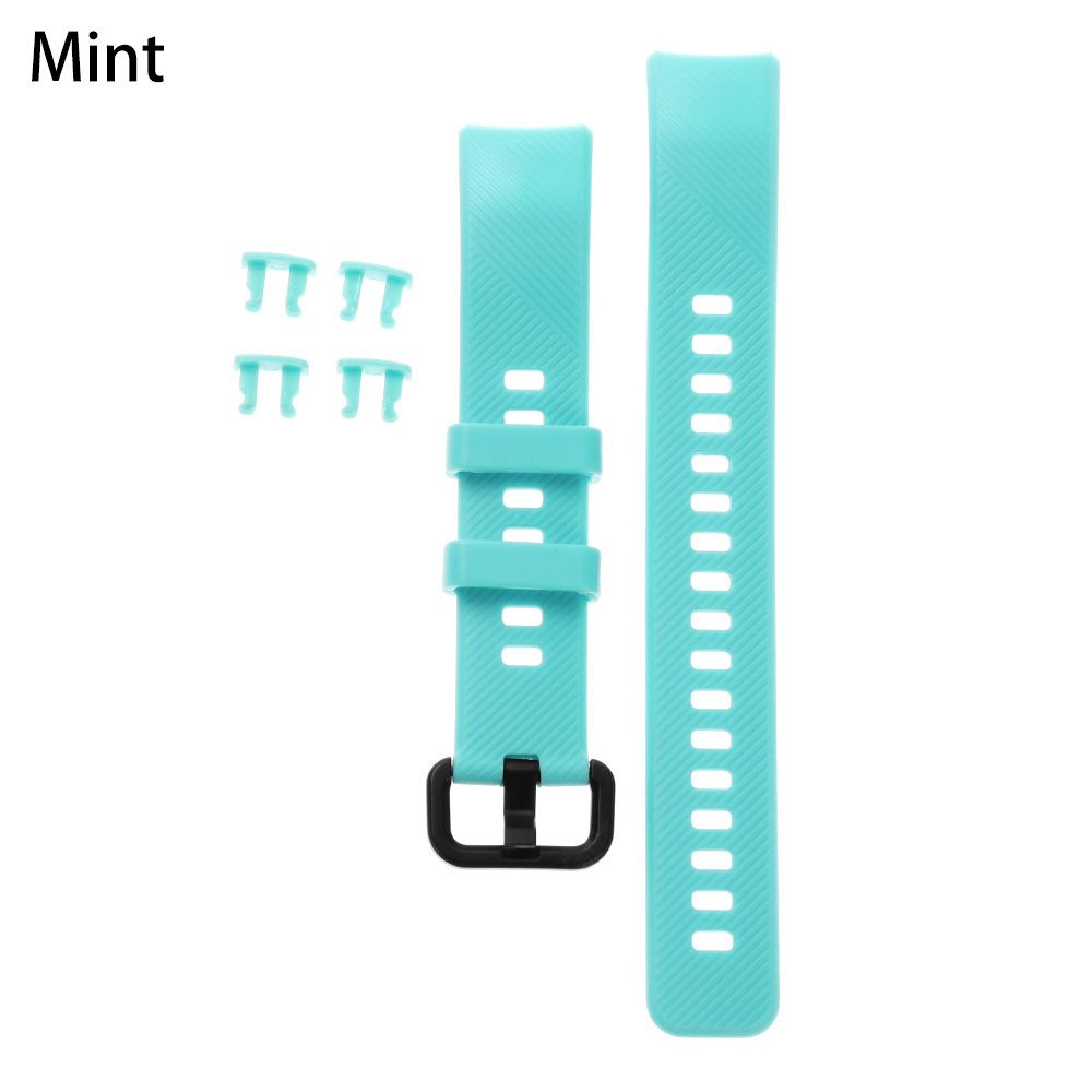 For Honor Band 5 4 Soft Silicone Watch Band Replacement Strap Colorful Sports Wristbands Classic: mint