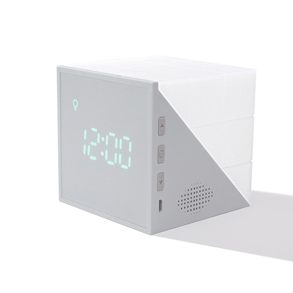 Sleep training Wake- Up Alarm clock 5 Colored Night Light/Sunrise Simulation DC5V Sounds and Snooze desktop clocks Kids: Gray