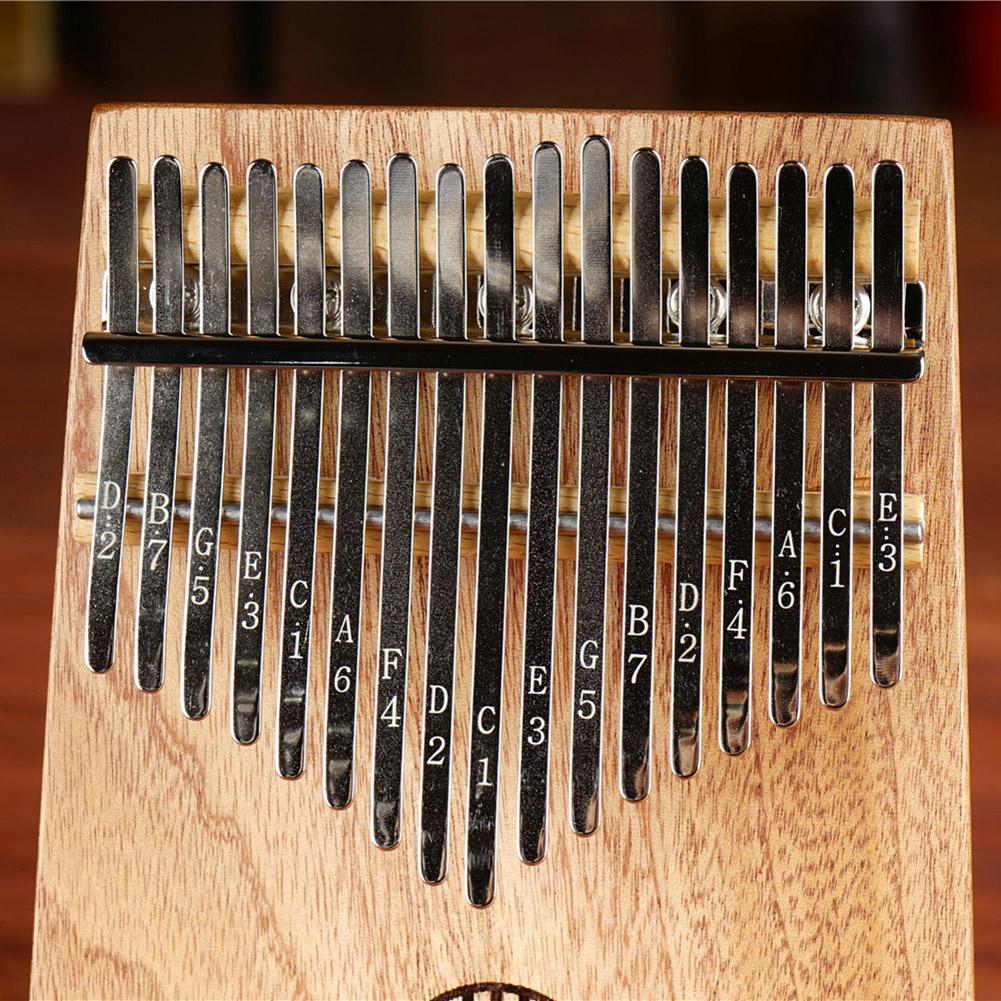 Yfashion 17 Keys Kalimba Thumb Piano Mahogany Wooden Mbira Musical Instrument Africa Finger Piano K17GY