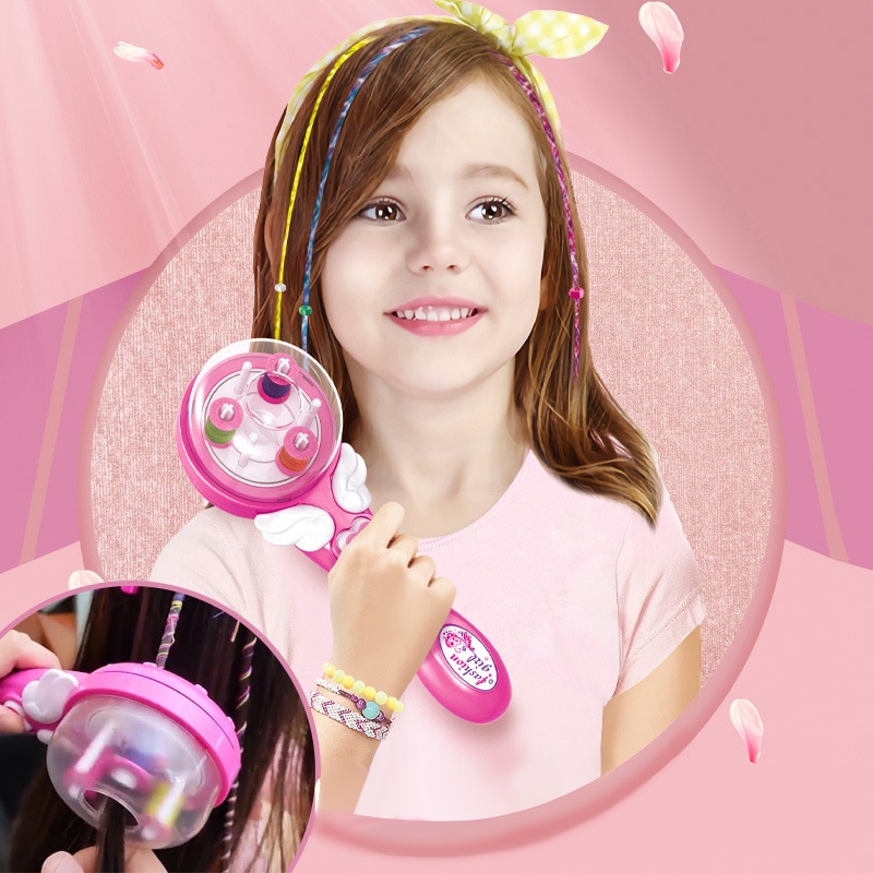 Vlechten Kapsel Tool Elektrische Automatische Haar Braider Diy Twist Braider Machine Braid Weave Speelgoed Voor Meisje Kind
