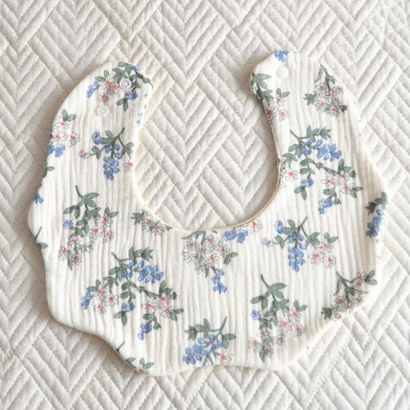 360 Graden Rotatie Burp Doek Baby Bloemvorm Voeden Bib Bandana Sjaal 5-Lagen Puur Katoen Absorberende Speeksel Handdoek