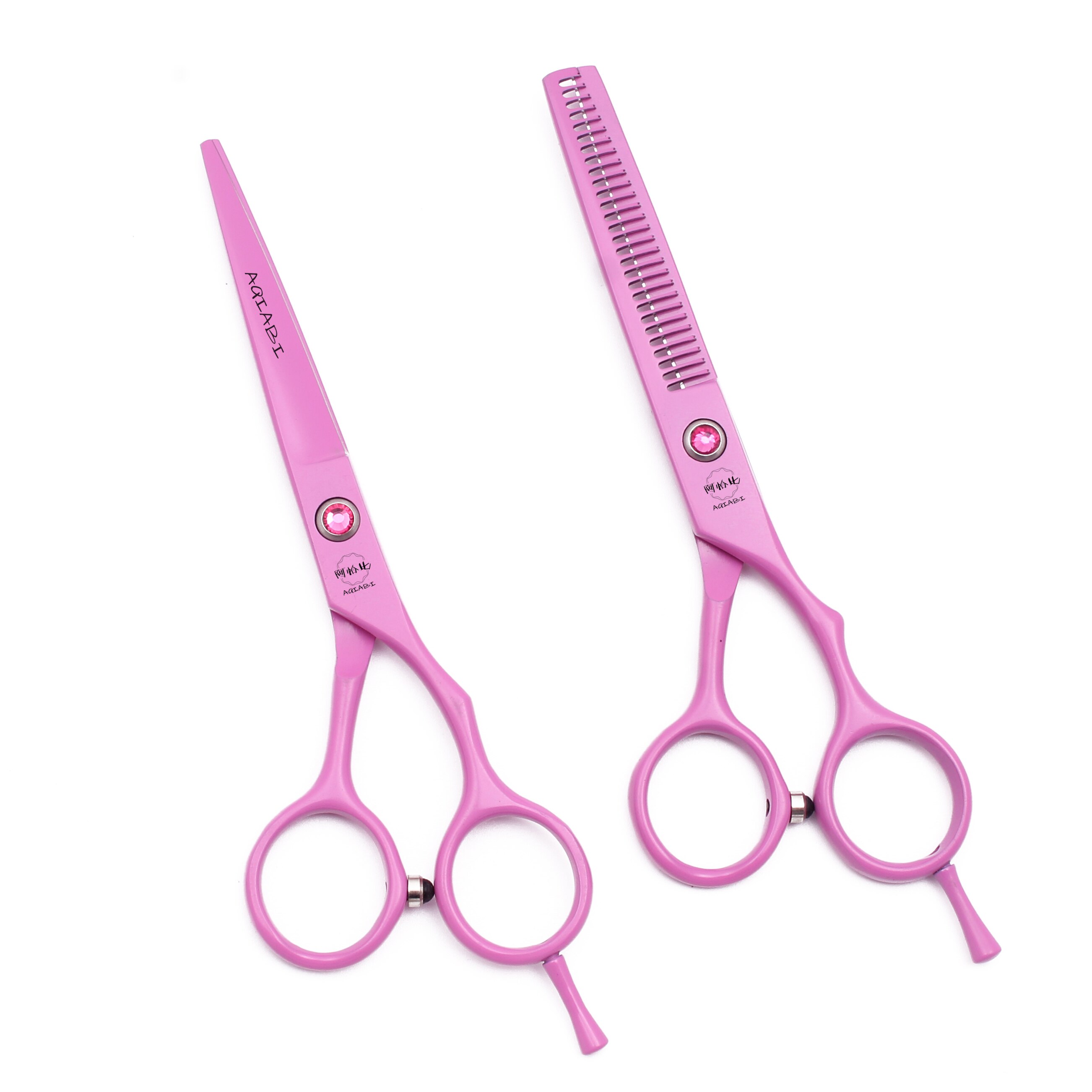 5.5" AQIABI Hair Cut Hairdressing Scissors 440C Thinning Scissors Barber Shears Hair Scissors A1013