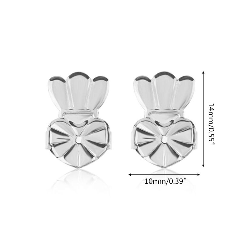 2 Pairs Magie Oorbel Lifters Verstelbare Earring Backs Stud Oorbel Accessoires Sieraden Voor Vrouwen Meisjes