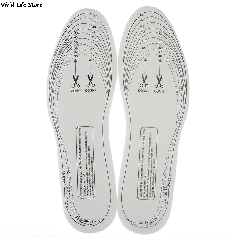1Pair Memory Foam Shoe Pad Insoles Thin Insole Breathable Sweat Absorbing Comfortable Massage Shock Sport Shoes Pad