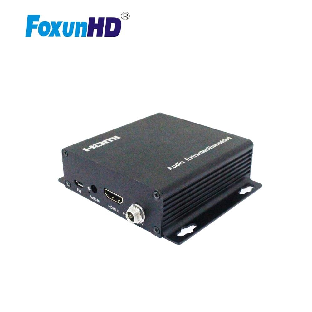 18Gbps Hdmi Digitale/Analoge Audio Embedder 4K @ 60Hz 4:4:4 HC04 Hdmi 2.0 Audio Inserter/extractor