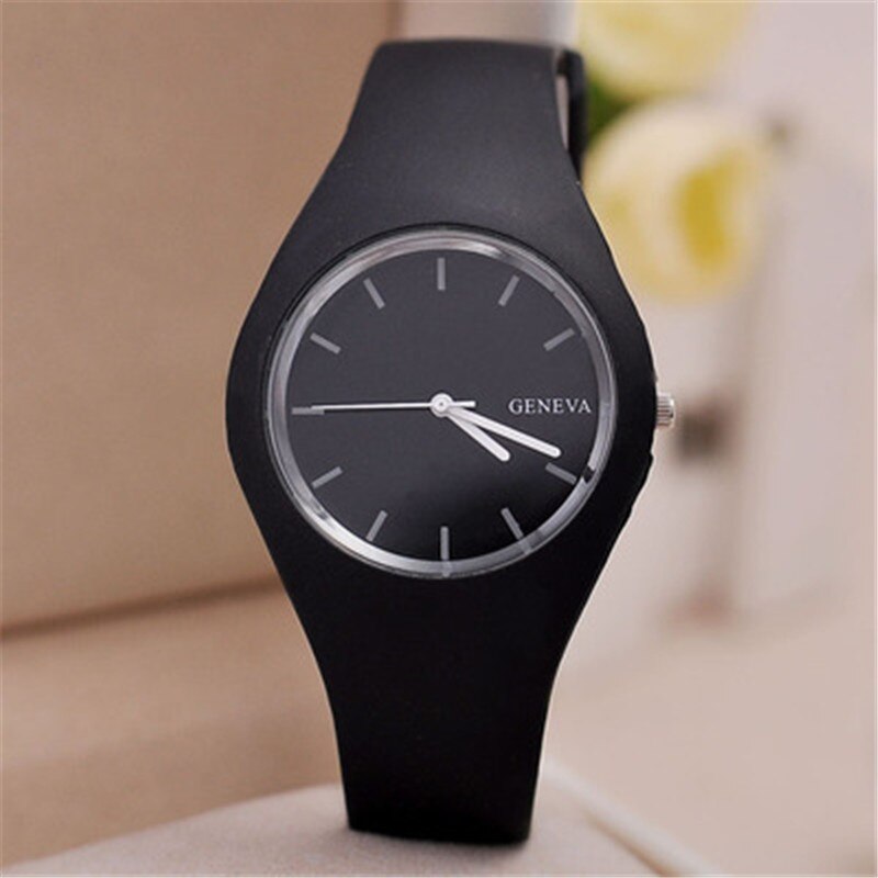 Relógio de pulso de quartzo de silicone do falso das senhoras da marca famosa da cor dos doces relógio de pulso feminino do vintage relógio de pulso relojes mu