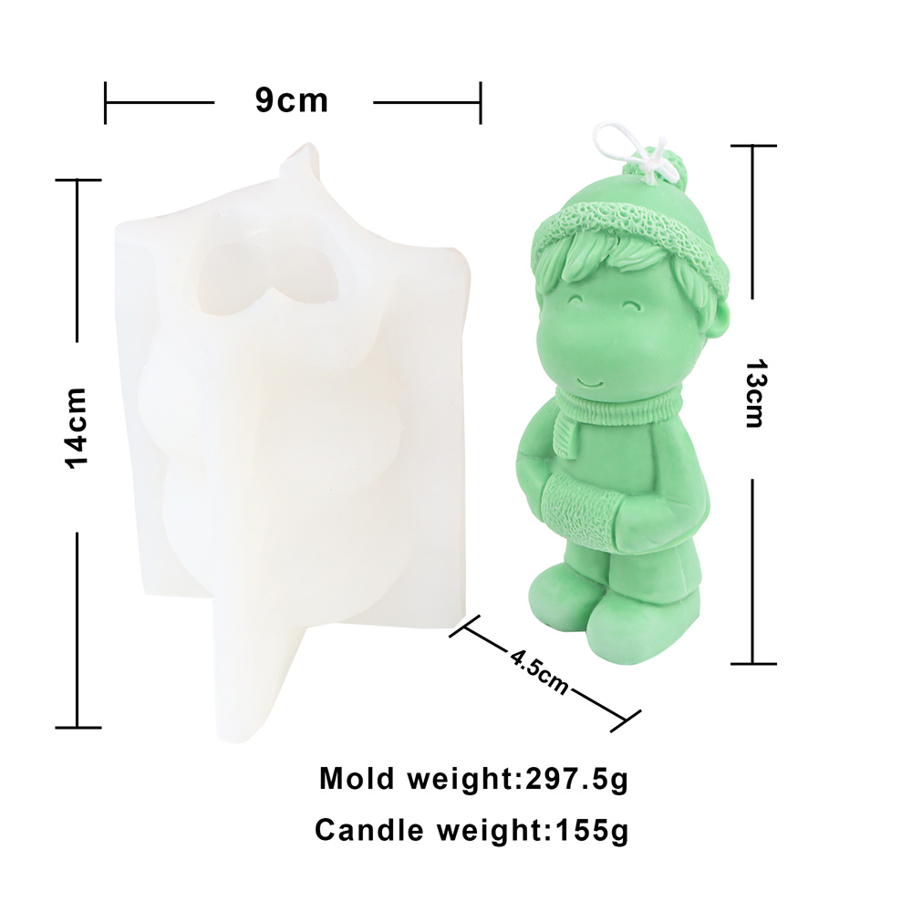 Multi-Modell Weihnachts Ball Kerze bilden Silikon bilden Weihnachten kreative Dekor Elch Glocke Schneemann Seife Werkzeug: Freier Raum