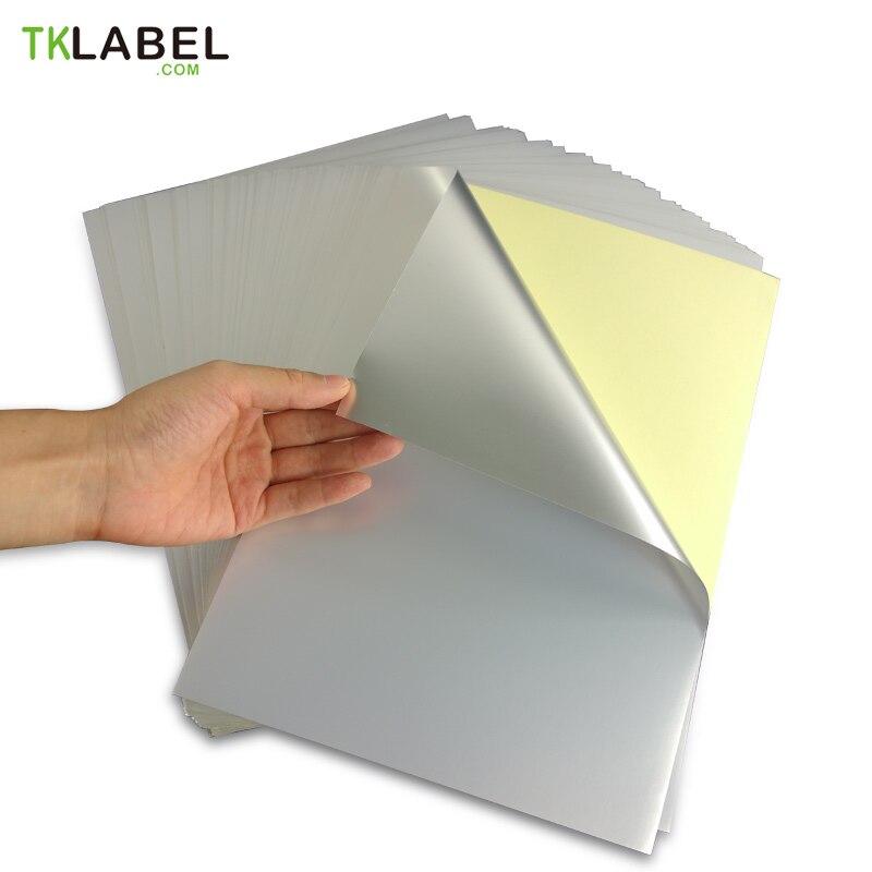 Waterproof A4 PP PVC PET Label Sheets for inkjet printer, 50 sheets Per Pack, Permanent Adhesive, Outdoor display label: Matt Surface