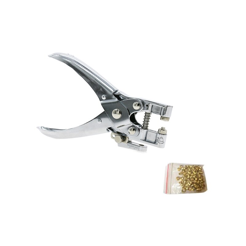 Multifunctional punching and binding machine Manual rivet punching machine Round hole 5MM Hole punch Punching pliers: Default Title