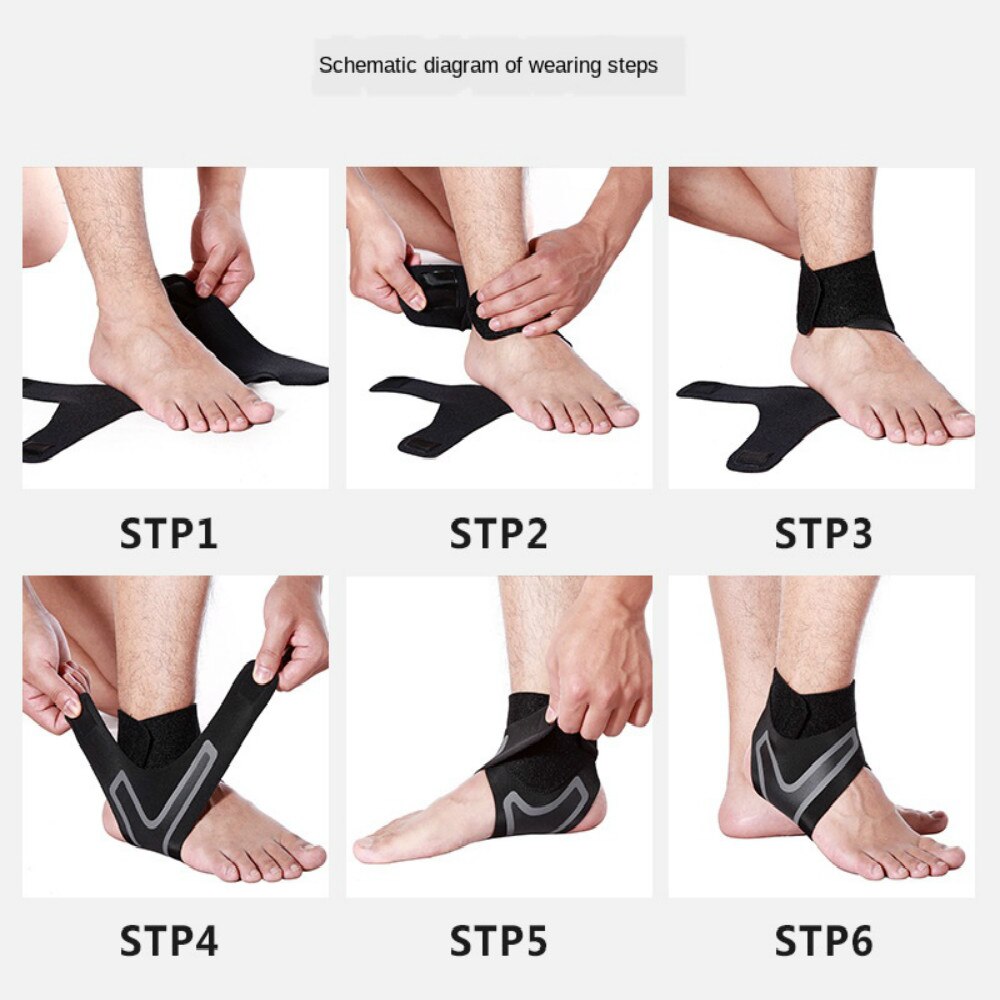 1 PC Sports Ankle Fitness Gym High Protect Gear Elastic Foot Weights Wraps Equipment Running Basketball Ankle Brace Support