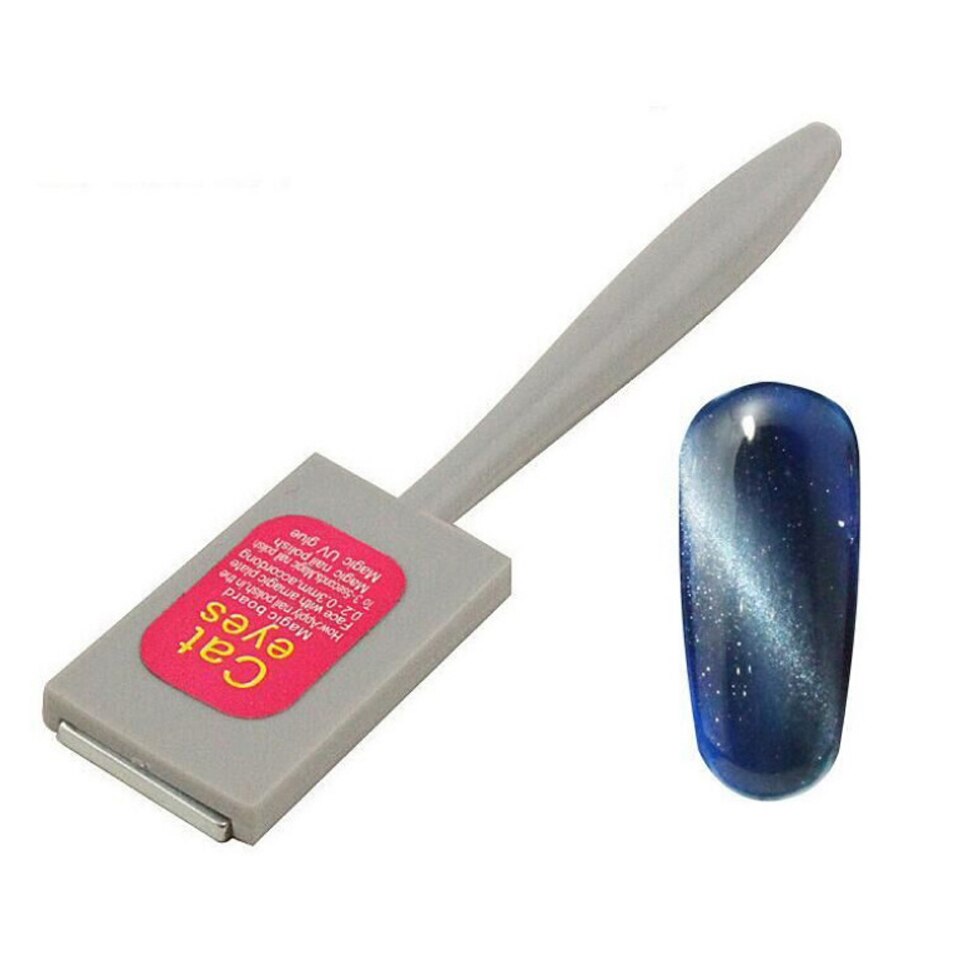 Sterk Effect Enkele Dubbele Hoofd 3D Kat Ogen Gel Magneet Stok Vernis Manicure Magic Strip Board Nail Gel Polish DIY Tool