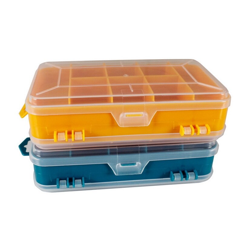 13 Grids Draagbare Transparante Schroeven Opbergdoos Double-Side Multifunctionele Opslag Tool Case Plastic Case