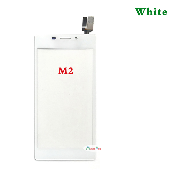 4.8 &quot; för sony xperia  m2 s50h d2302 d2303 d2305 d2306 och  m2 aqua  d2403 pekskärm digitaliserare frontglassensorpanel: M2 vitt inget verktyg