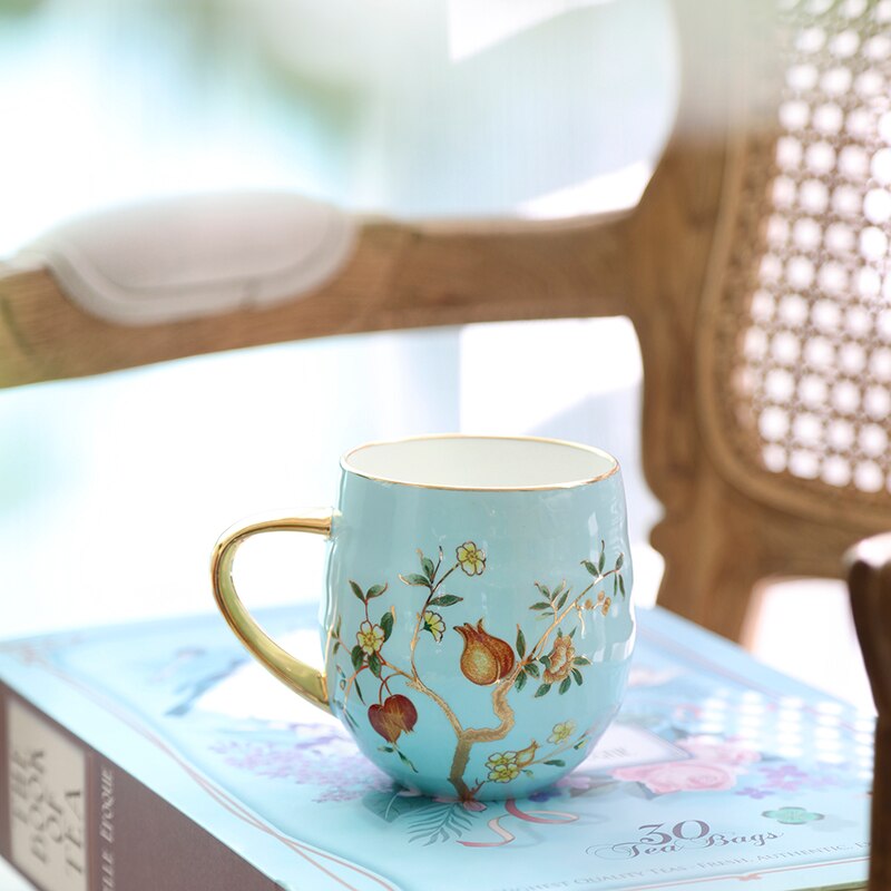 Ceramic mug bone porcelain couple coffee cup personality trend