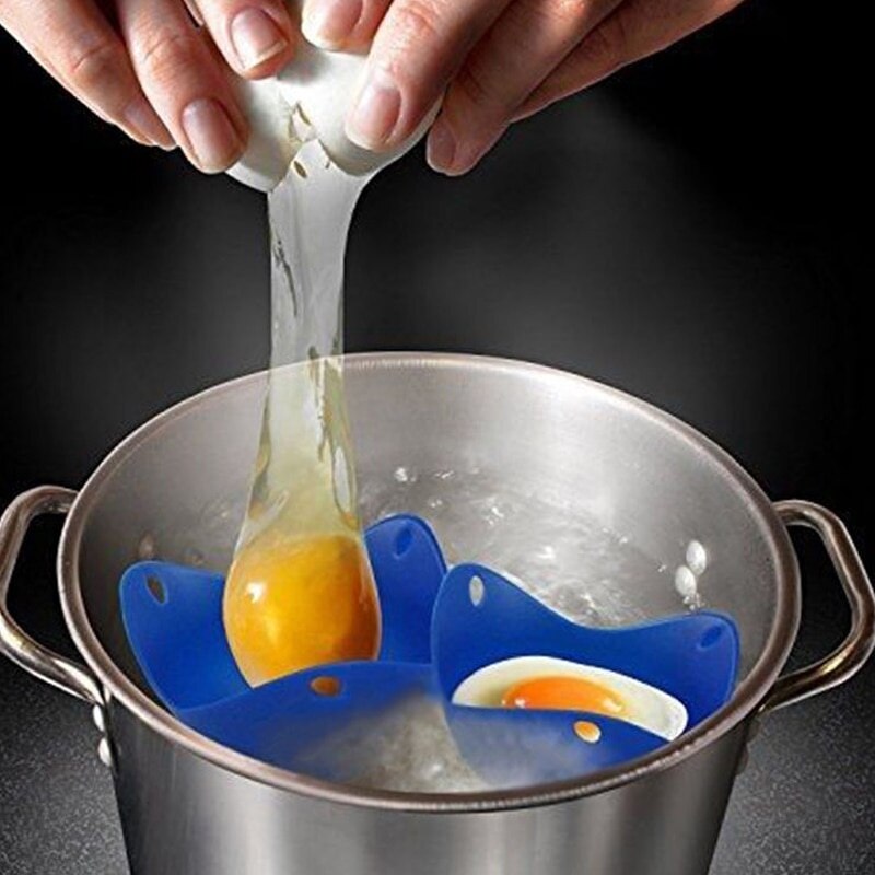 4 kpl/erä silikoni muna salametsästäjä salametsästys palot pannu muotti keittiön ruoanlaitto työkalu lisävaruste cocina vempain accesorios de cocina