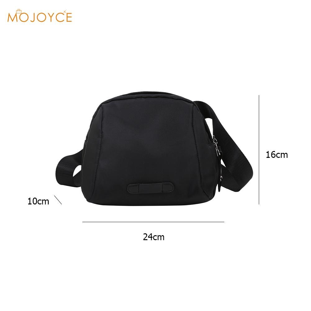 Nylon kvinnor axelväskor flicka damer axelväska kvinnlig handväska skal handväska blixtlås crossbody påse