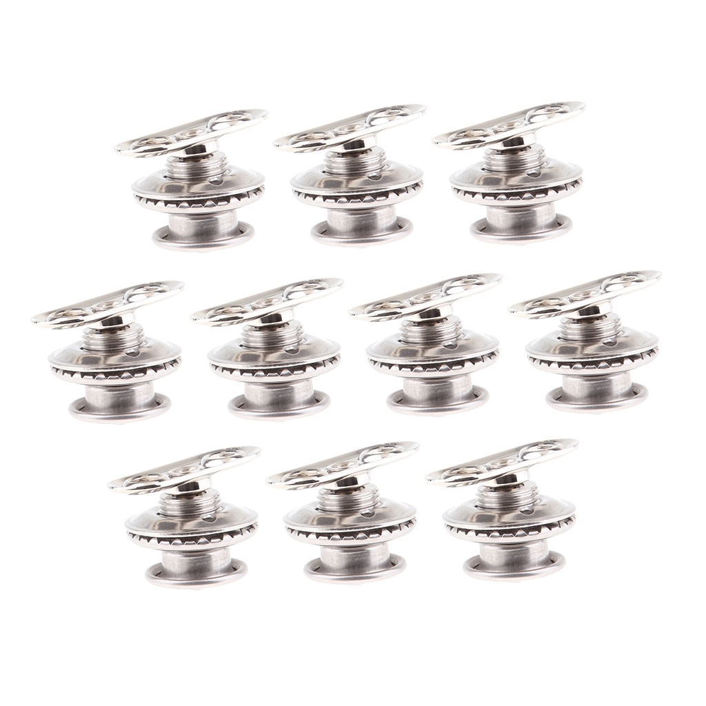 10pcs Boat Canvas Snap Canvas Turn Button Twist Lock 316 Stainless Steel