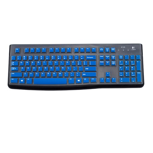 Keyboard Protection for Logitech K120 Keyboard MK120 Desktop Keyboard Protection Film Full Cover Button Cover Keyboard Cover: type2