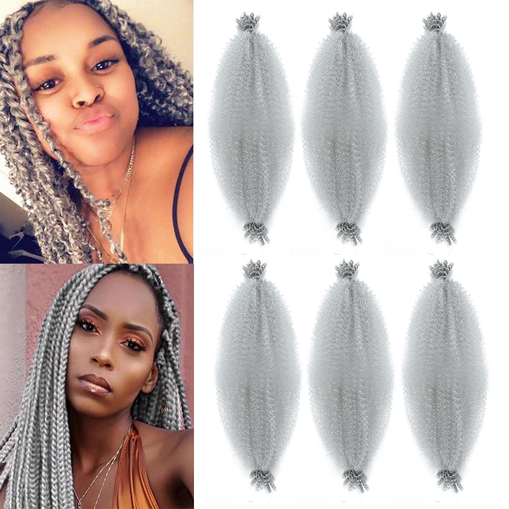 1/3/6 paquetes de cabello trenzado Afro elástico preseparado de 12 pulgadas pelo trenzado sintético Marley Twist para mujeres negras: #99 / 6 unids/lote