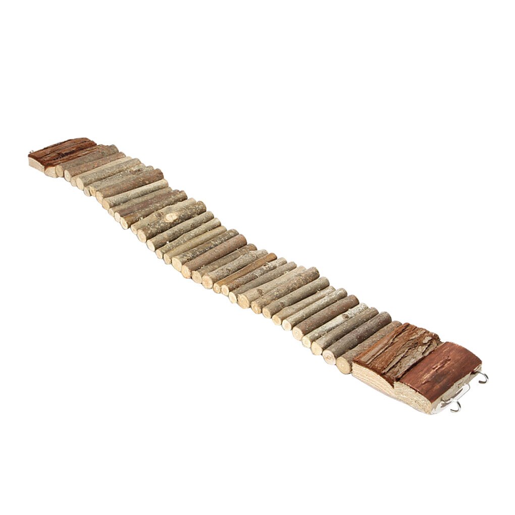 Huisdier Oefening Chew Flexibele Brug Speelgoed Reptiel Klimmen Houten Buigbare Ladder Kleine Dier Hout Hek Speelgoed: 55cm
