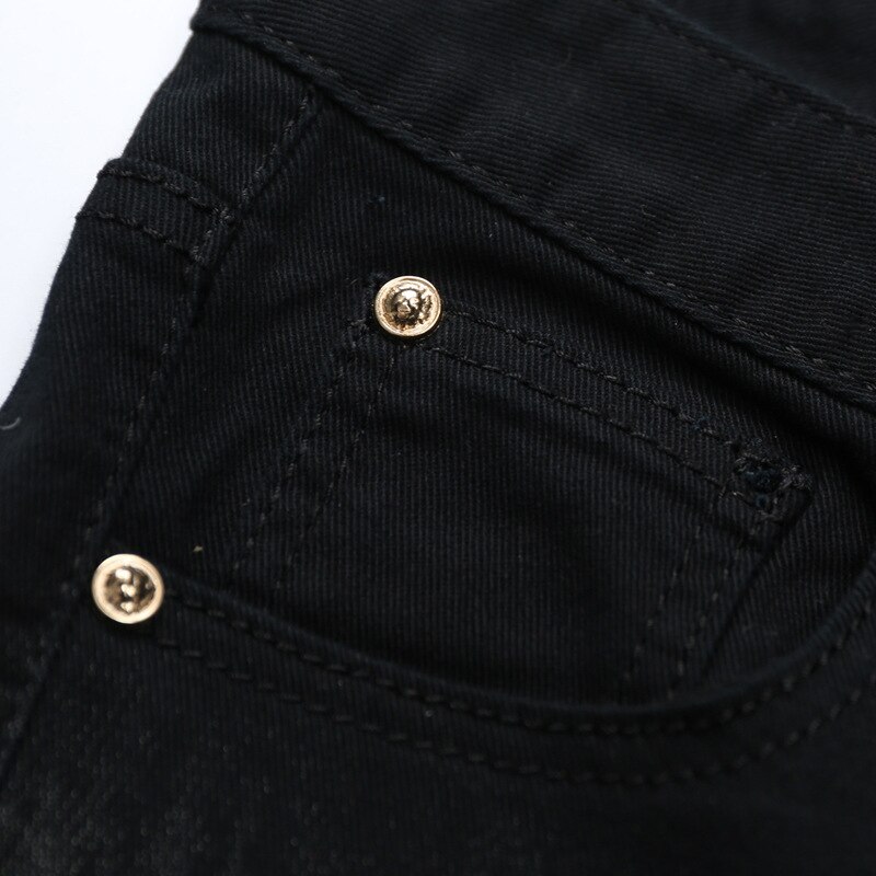 Men`s Printed Jeans Punk Style Gothic Painted Cotton Straight Leg Cool Jeans for Young Men