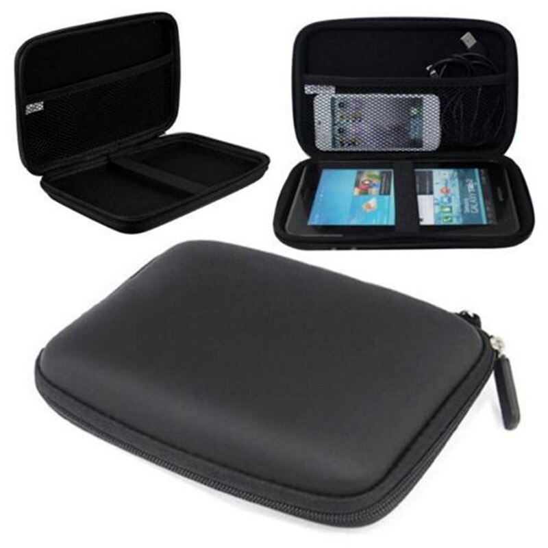 EVA PU Hard Shell Draagtas Tas Cover 7 Inches Gps-navigatie Bescherming Pakket Harde Schijf HDD Tablet Cover tas