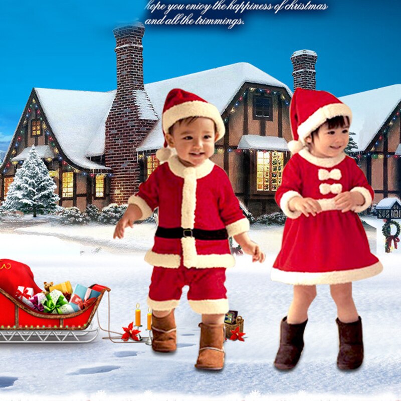 Barnas julekostyme juleforestillingsdress nissedress