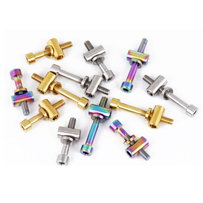 Titanium Ti M5 x 30 40 mm Inbussleutel Taper Hoofd Bout Schroef voor Fiets Stuurpen Zadelpen Fietsonderdelen accessoires