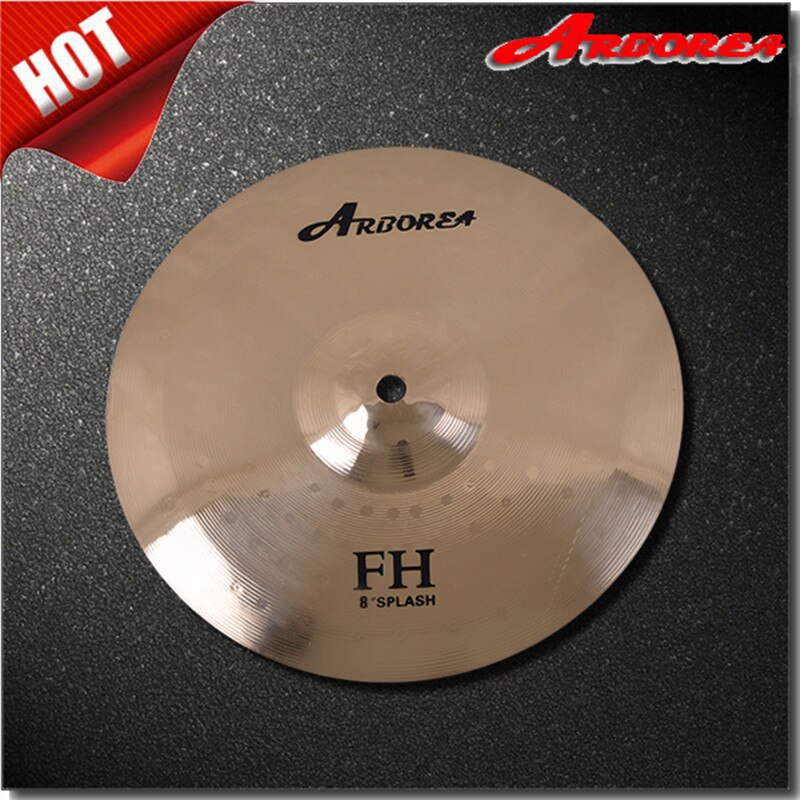 Arborea 8 "Splash Cymbal Voor Drums 3 Serie B8 Fh Hero 3 Metalen B8 Messing Legering