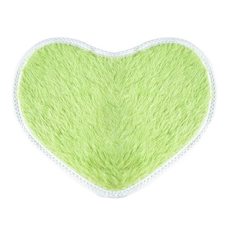 Shaggy tapijt wol imitatie pluizige matten kunstmatige schapenvacht harige mat hartvormige salontafel bed zonder pluis tapijt 30*40cm: G135833a