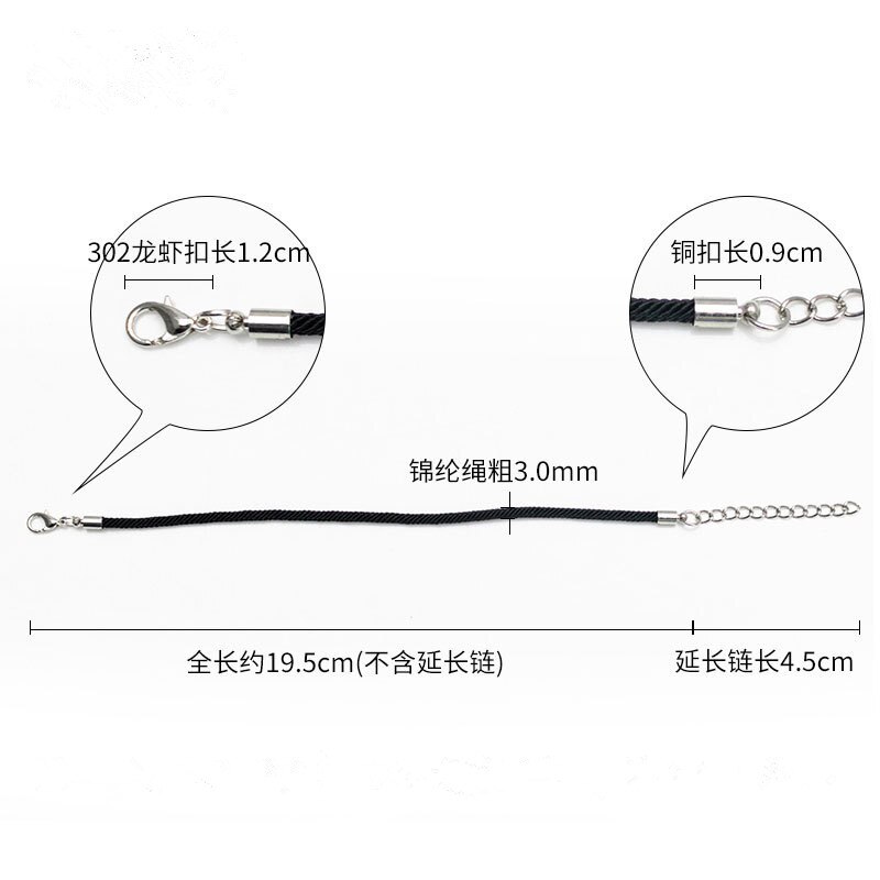offre spéciale 1 pc Rouge Fil Chaîne Bracelet Chanceux Rouge Noir Corde À La Main Bracelet Pour Femmes Hommes Bijoux Amant couple