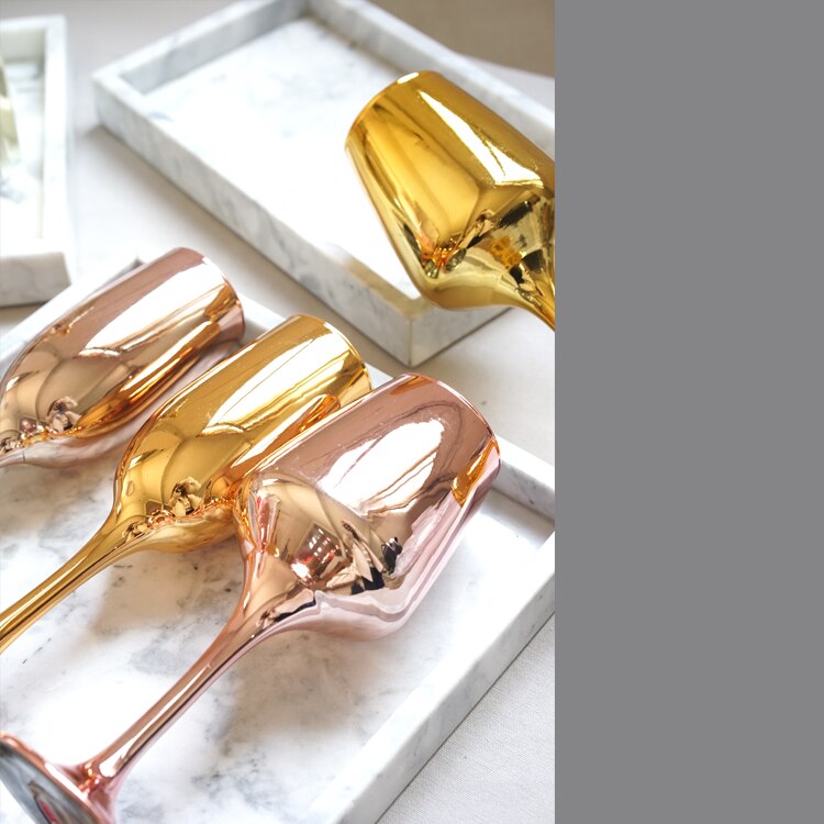 Haut verre à vin doré rose décanteur champagne maison lumière de luxe ensemble de verre à vin style européen de mariage boisson ustensiles